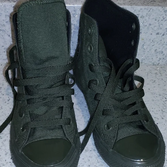 Converse O.P.I Olive Green High-Top Sneakers - Picture 3 of 13